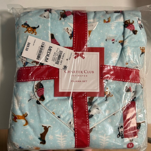 Charter Club Other - New charter club cotton flannel pajama set long sleeve and pants